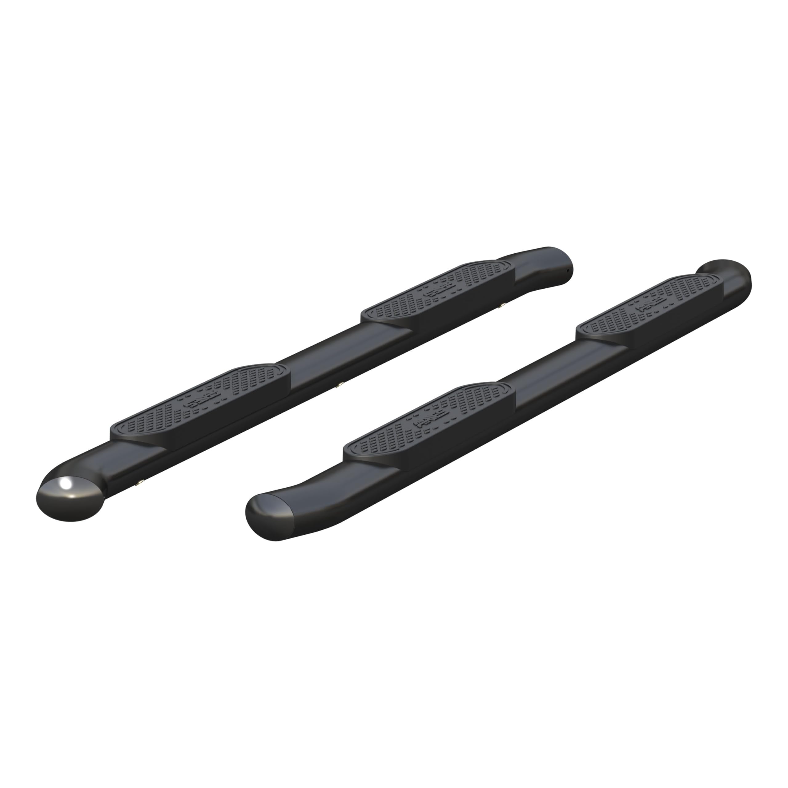 4-Inch ARIES Black Steel Oval Nerf Bars, Select Toyota Tundra CrewMax