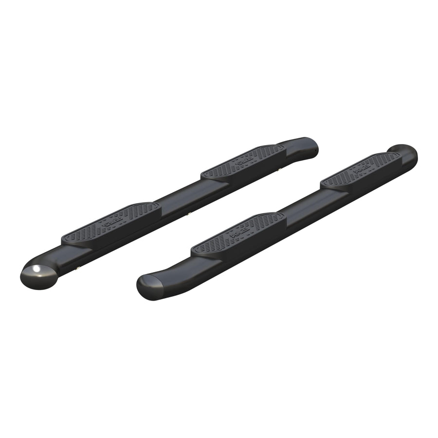 4-Inch ARIES Oval Black Steel Nerf Bars, Select Toyota Tacoma Double Cab
