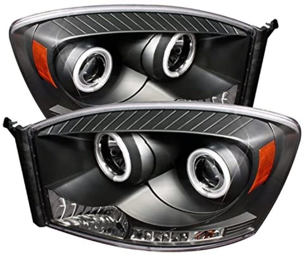CCFL Halo Spyder Auto Projector Headlights Black/Clear 5030061