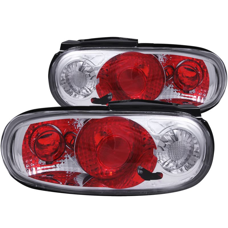 Chrome Euro Tail Light Set-Clear Lens ANZO USA 221075