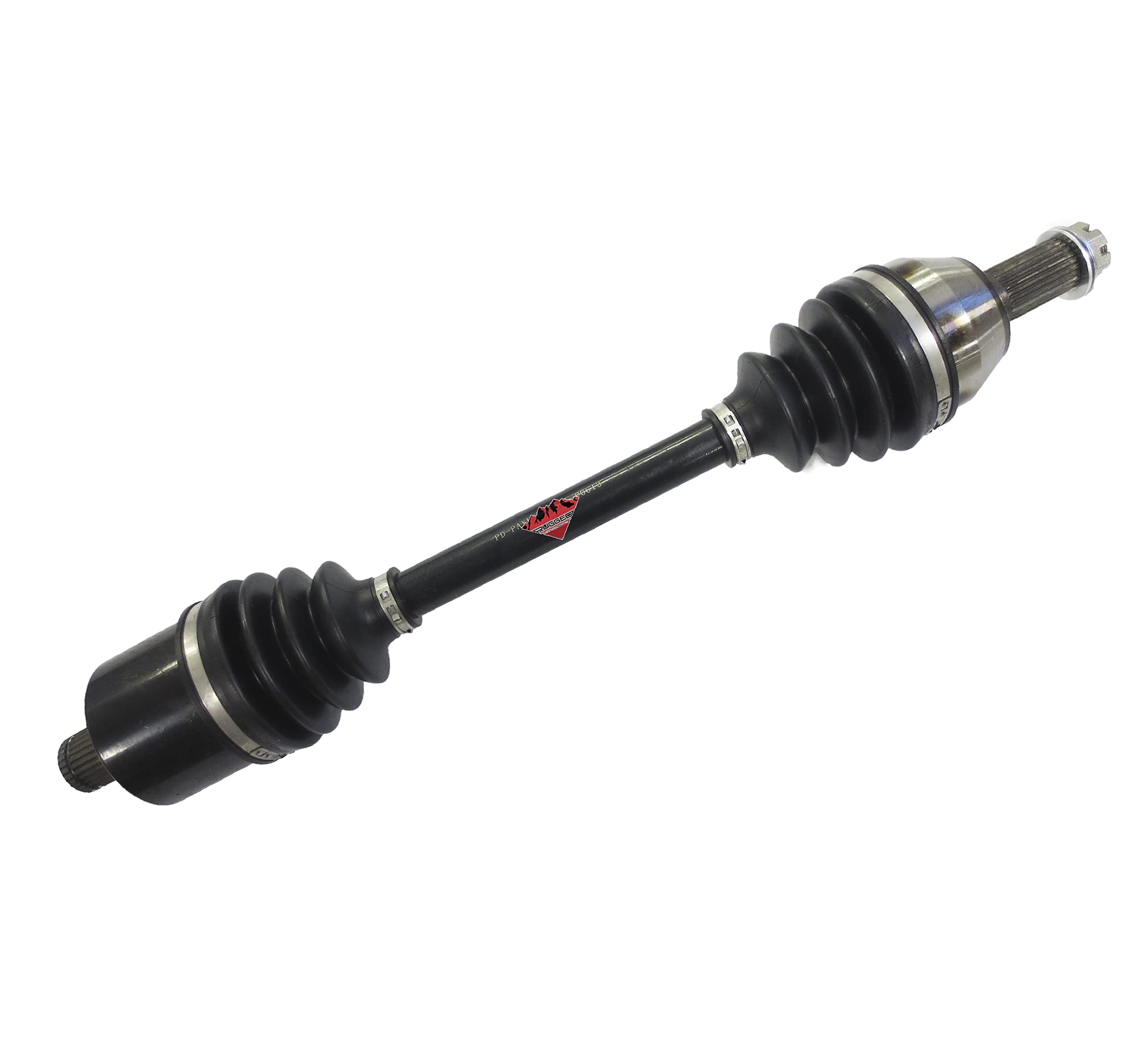 Front Left/Right Rugged Performance Axle for Polaris Ranger 500/700/XP, 2x4/4x4/6x6, CNC Precision Components, Stainless-Steel Clamps Coated for Protection (See Fitments in Description) OEM: 1332423