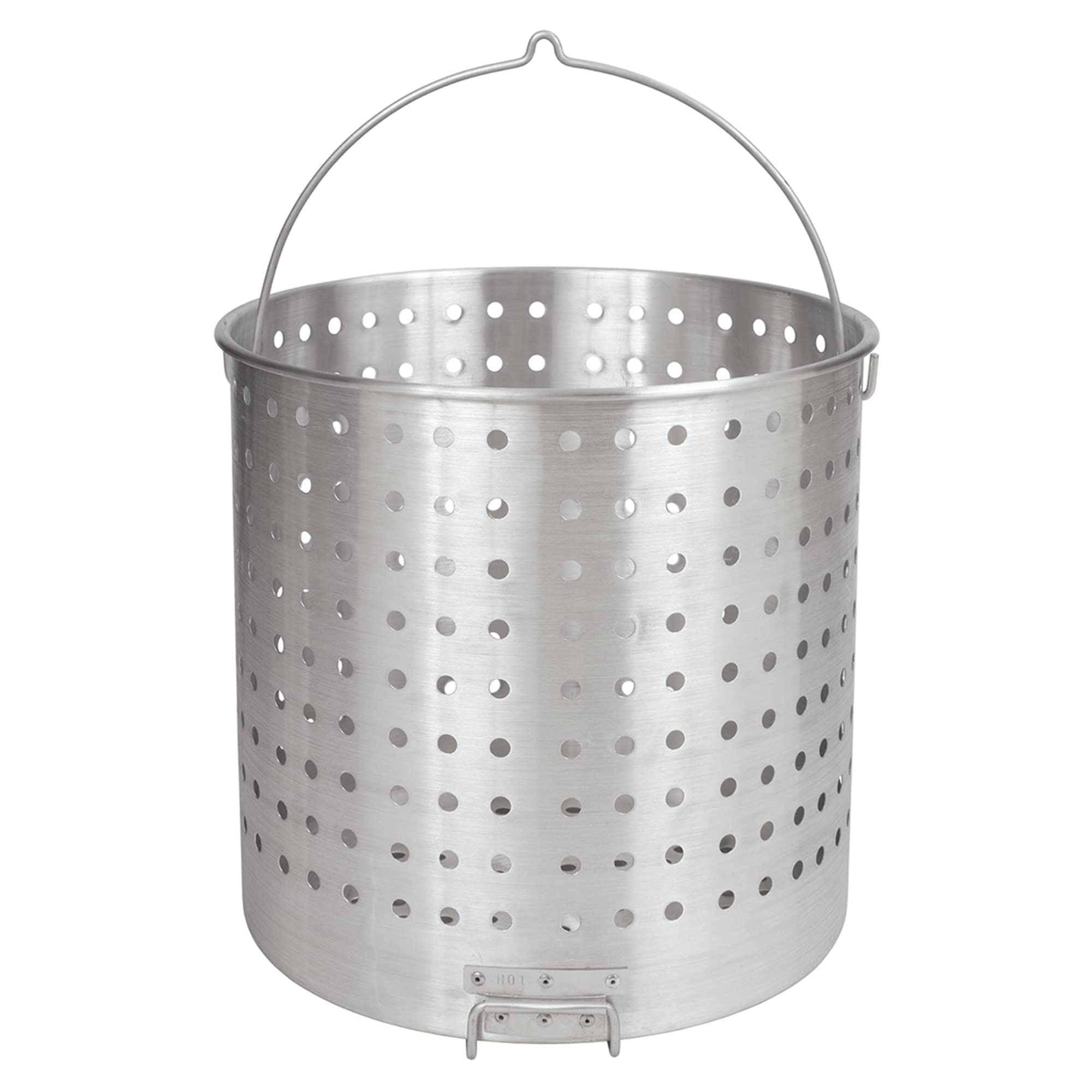 Bayou Classic B100 Reinforced Aluminum Basket 100-qt w/ Helper Handle Handcrafted by artisans in El Salvador Perfect Addition to Bayou Classic 100-qt Bayou Boilers