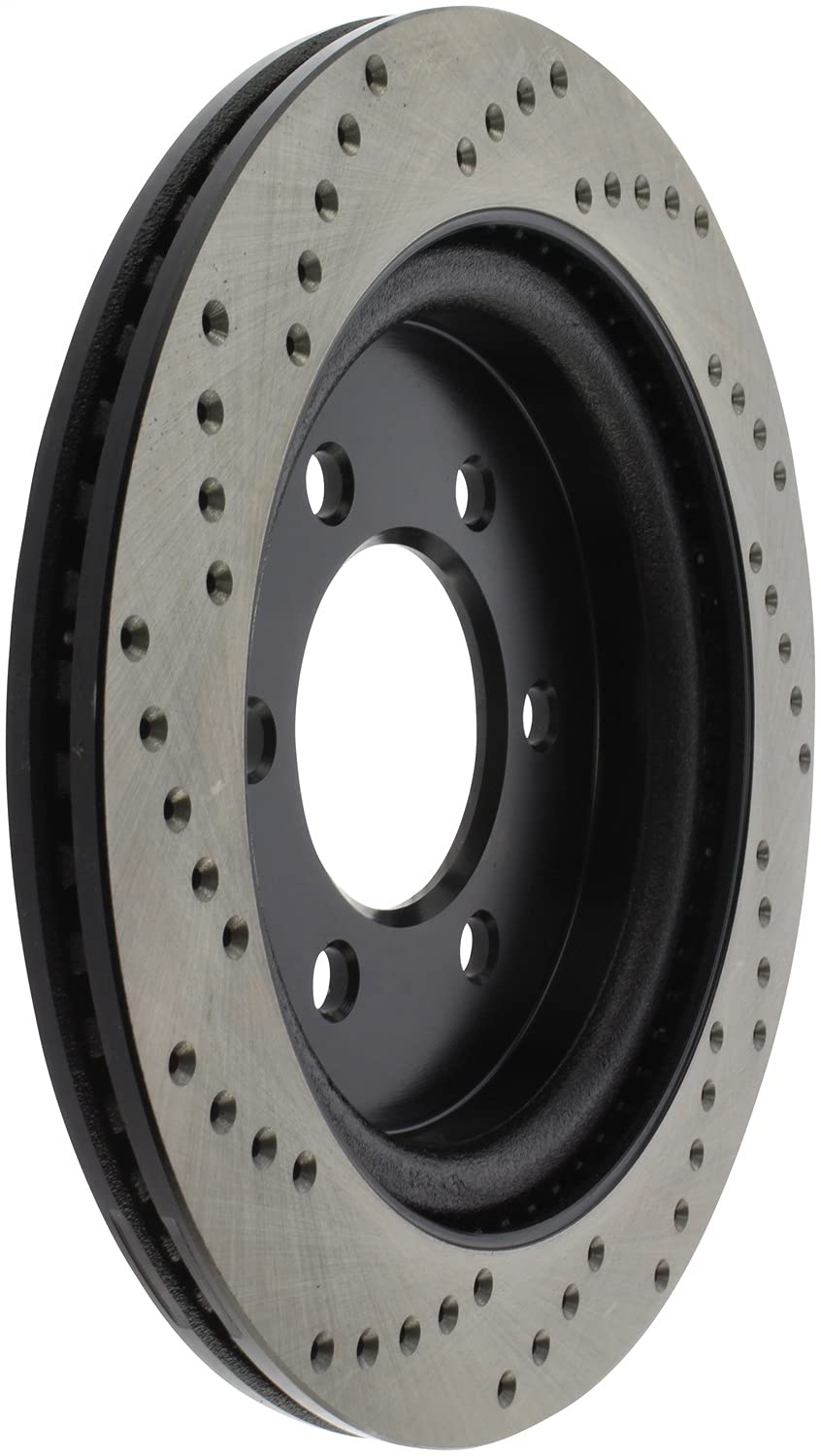 Left Stoptech 128.65153L Sport Cross Drilled Brake Rotor