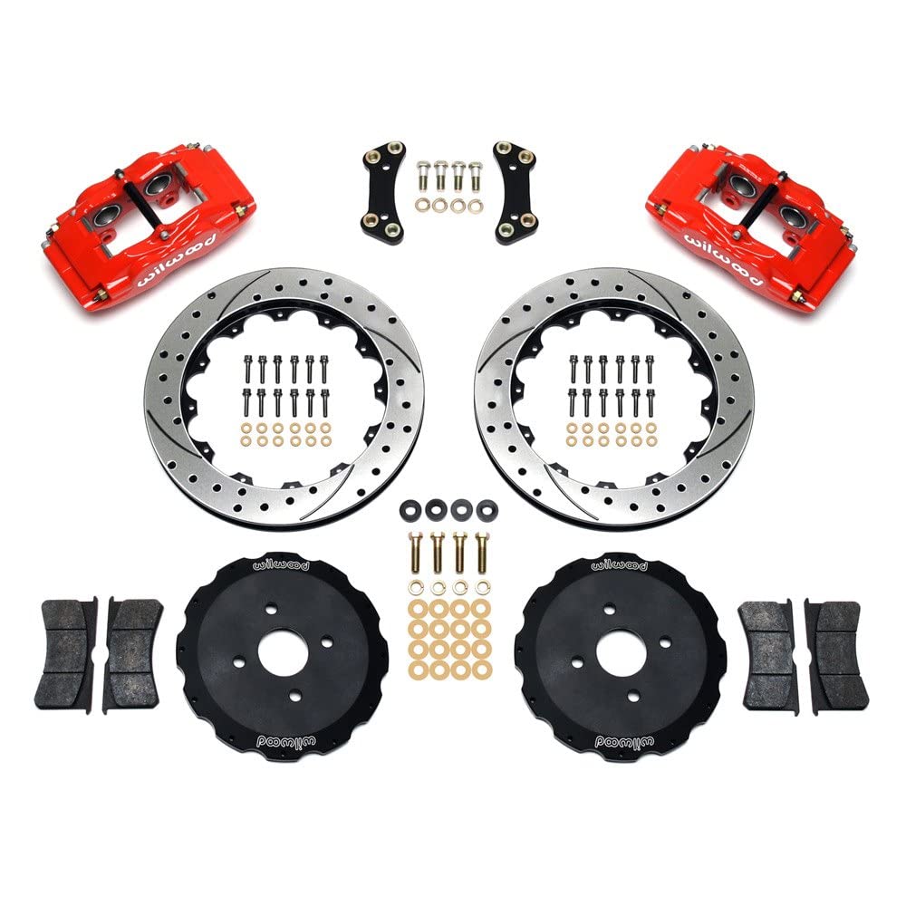 Front Hat Kit FSLI4, 13.00", Drilled, Red