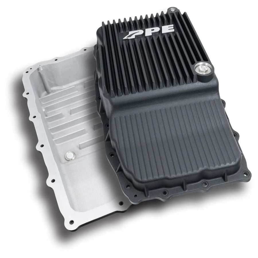 Heavy Duty PPE Cast Aluminum Deep Transmission Pan (BLACK) 128051220 Compatible for 2018+ GM Tahoe/Suburban/Yukon/Escalade with Allison 10L80 Transmission