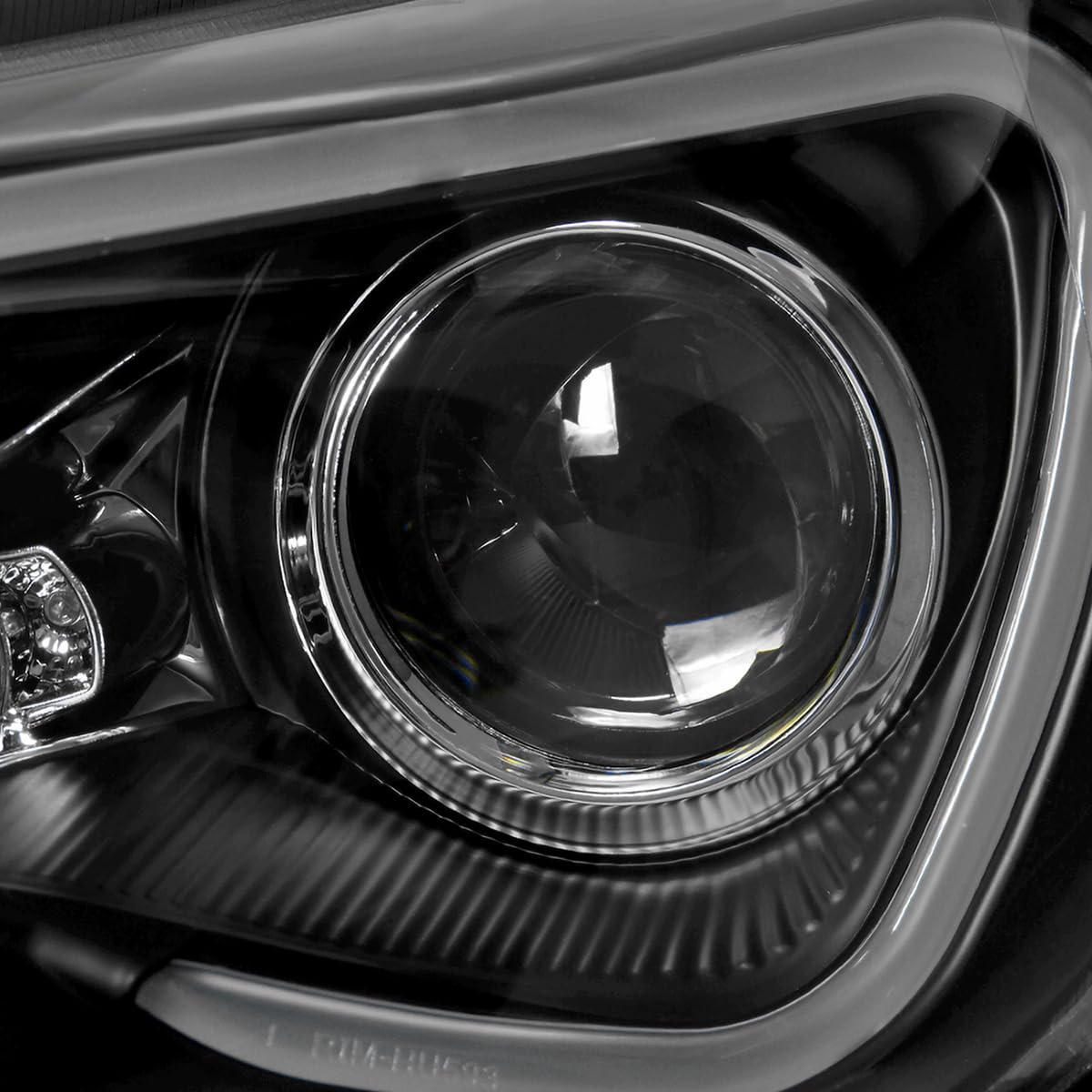 Black LED Tube Projector Headlights SPEC-D TUNING Compatible with 2013-2016 Scion FR-S FRS with Factory Halogen Headlights Left + Right Headlamps Assembly