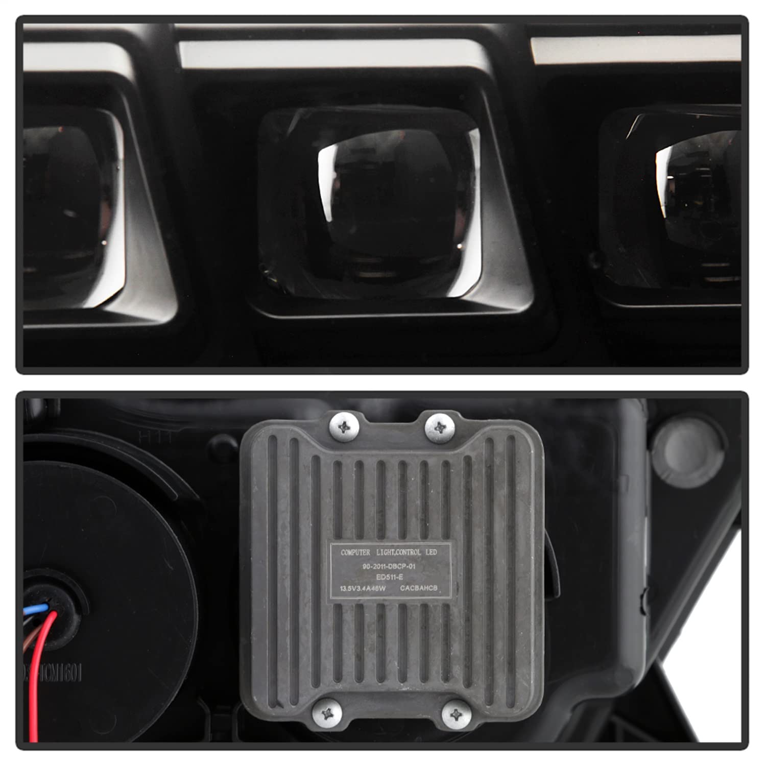 Projector Headlight Spyder - (PRO-YD-TT16HALAP-BK) Apex