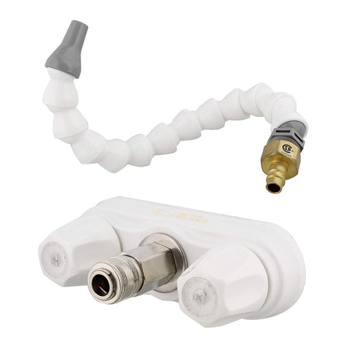 CRD-QDFLX-WHT Empire Faucets 4" Quick Disconnect Valve with Metal Quick Connecter - White