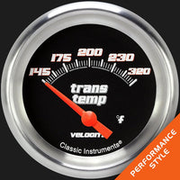 Velocity Black VS227BAPF 2 5/8" Transmission Temperature Gauge
