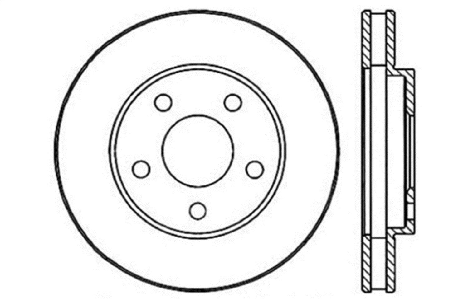 Sport StopTech 128.62050L Cross Drilled Brake Rotor (Front Left), 1 Pack