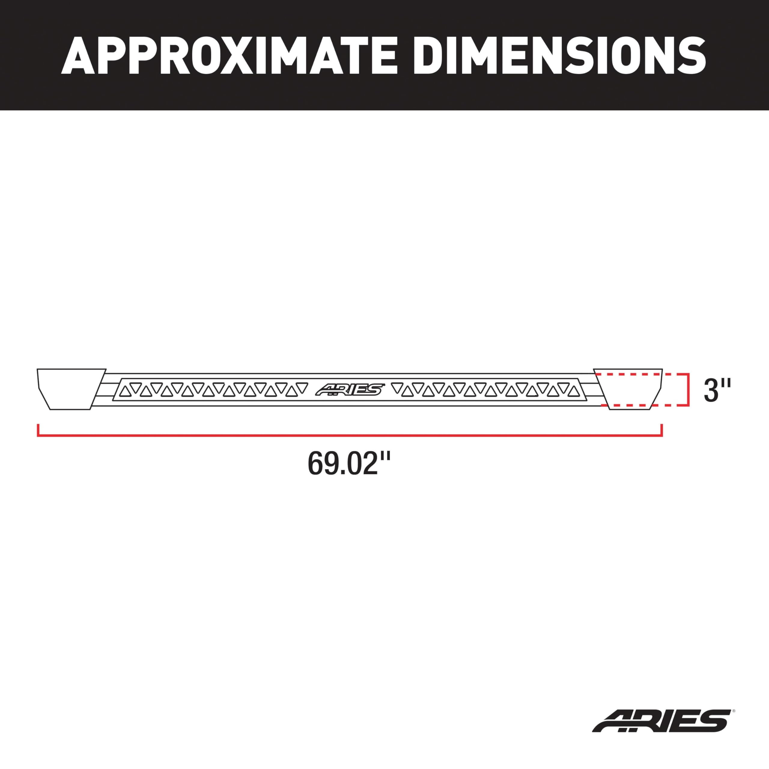 Black Steel ARIES Rocker Step Guard Running Boards, Select Jeep Grand Cherokee 2074103