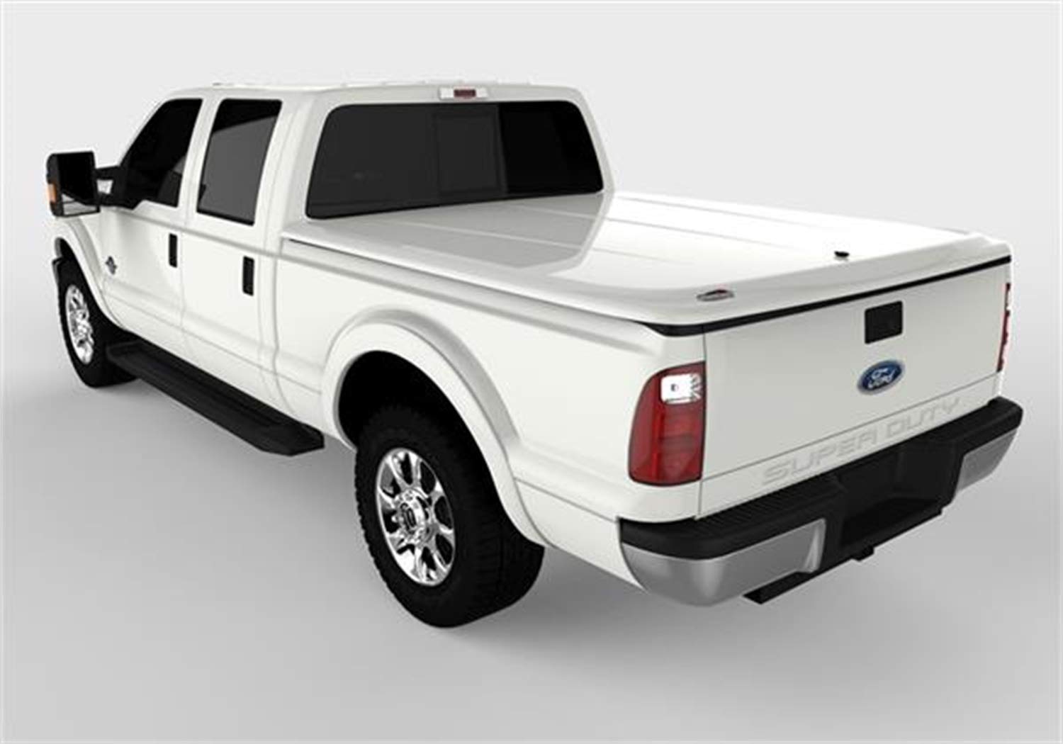 UnderCover RealTruck Lux One-Piece Truck Bed Tonneau Cover | UC2126L-Z1 | Fits 2008 - 2016 Ford F-250/F-350 Super Duty (Z1- Oxford White) 6' 10" Bed (81.9")