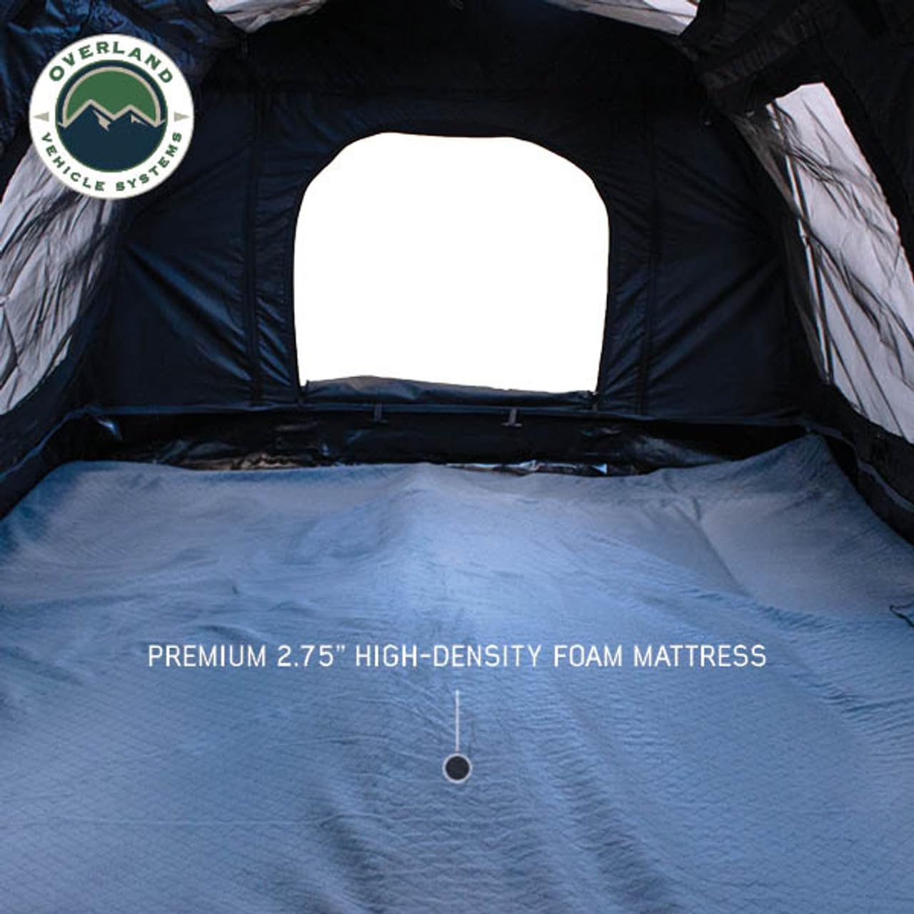 Khumbu 2 Overland Vehicle Systems XD Swag Ground Tent, Grey Body and Black Rainfly - with Internal LED Lighting - Interior Black Out Technology - 320G Rip Stop Material - Mattress Included