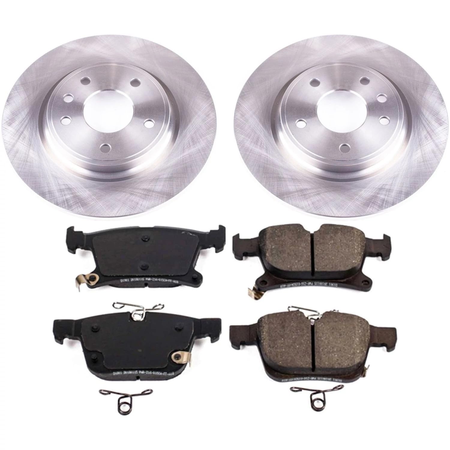 Power Stop KOE7845 Rear Replacement Brake Kit-OE Brake Rotors & Ceramic Brake Pads For Chrysler Pacifica 2017-2023, Chrysler Voyager 2020-2023 [Model Specific]