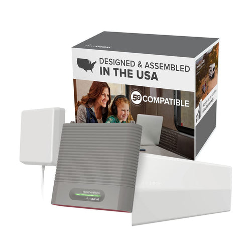 Destination RV weBoost - Cell Phone Signal Booster for Stationary Use | Boosts 5G & 4G LTE for All U.S. & Canadian Carriers - Verizon, AT&T, T-Mobile, more | Made in the U.S. | FCC Approved (470159)