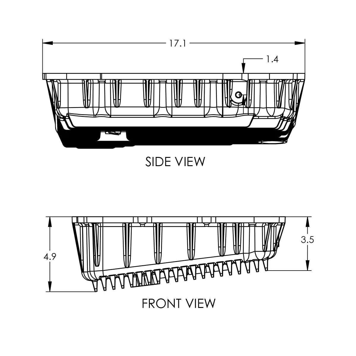 Heavy Duty PPE Transmission Pan (Brushed) 228052110 Compatible for Dodge Ram 2500/3500 6.7L 68RFE Transmission