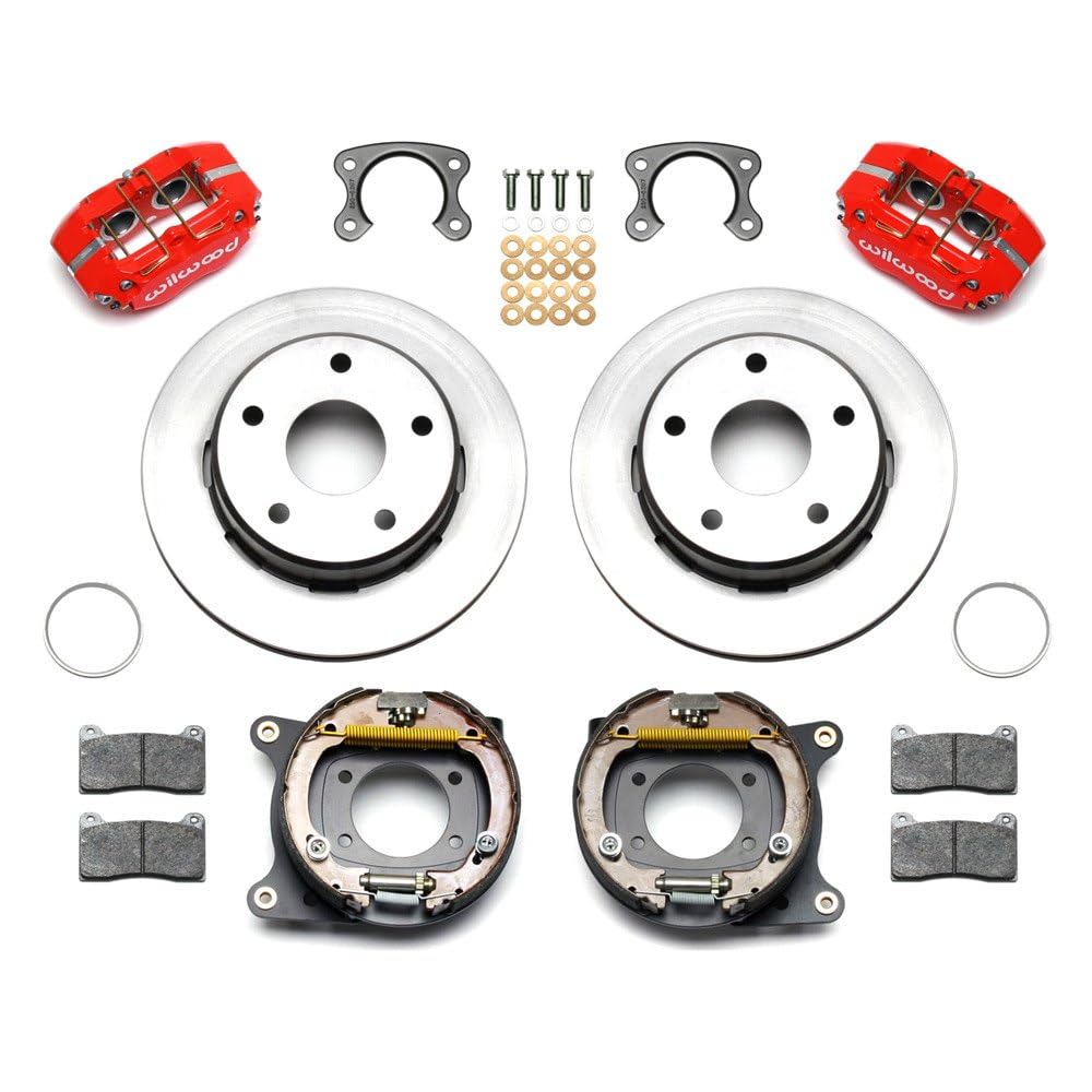 Wilwood 140-13320-R Compatible with/Replacement KIT,Rear,DISC/Drum,Small 2.36 Off,DPL,1 PC,5x5.50 BC,12.19 Rotor,RED