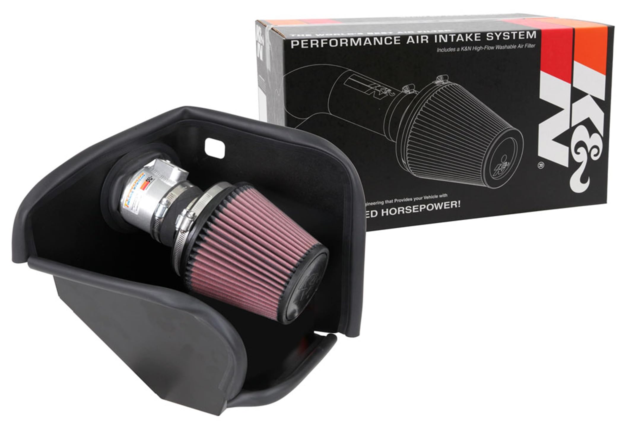 Cold Air Intake System K&N: High-Flow Air Filter, Increase Performance & Acceleration: Compatible with 2019-2025 Nissan: Altima, 69-7085TS
