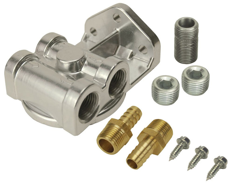 Remote Filter Mount Kit Derale 15709,Silver