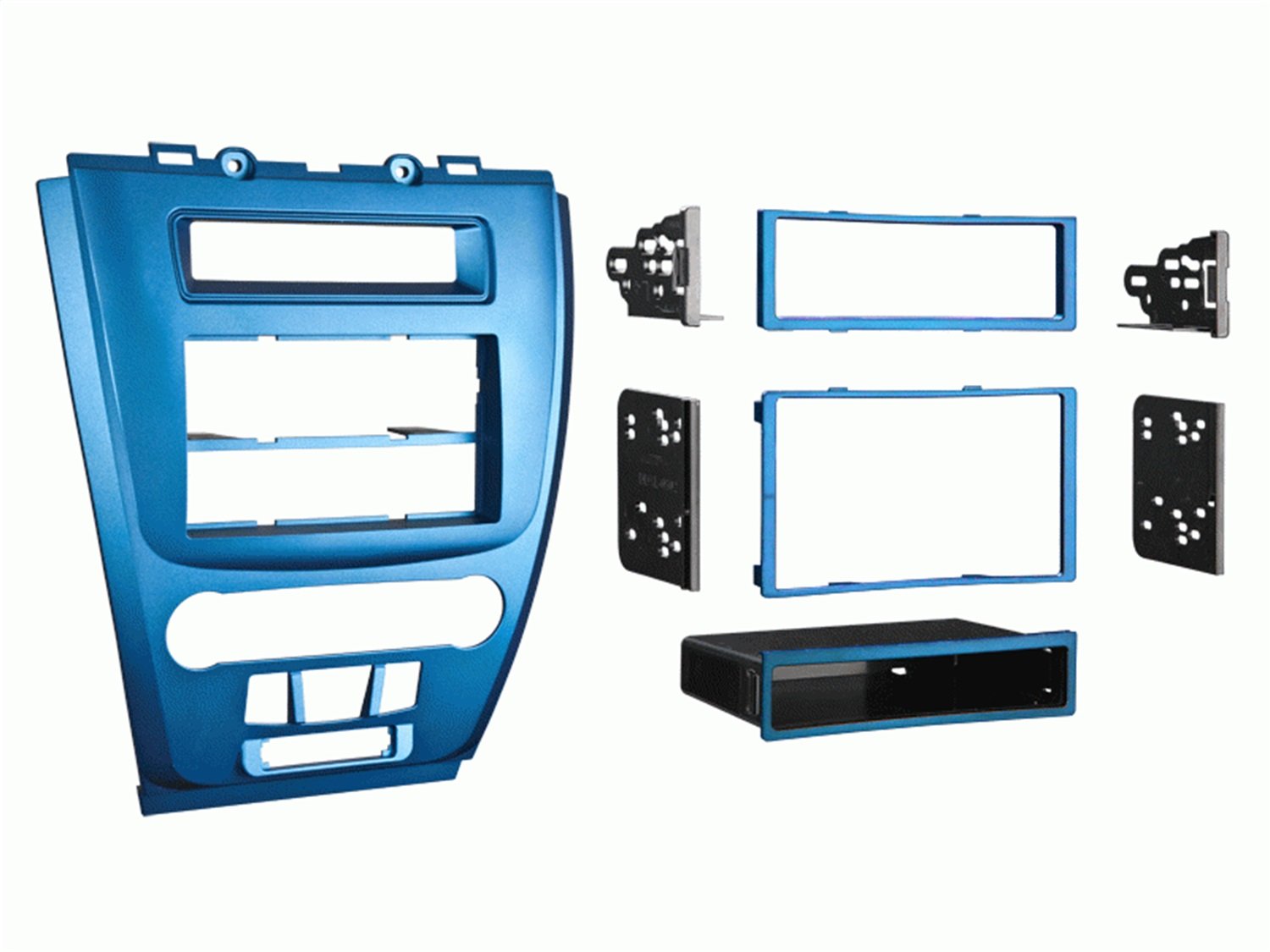 Metra 99-5821BL Installation Dash Kit for Single or Double DIN 2010 Ford Fusion and Mercury Milan, Blue