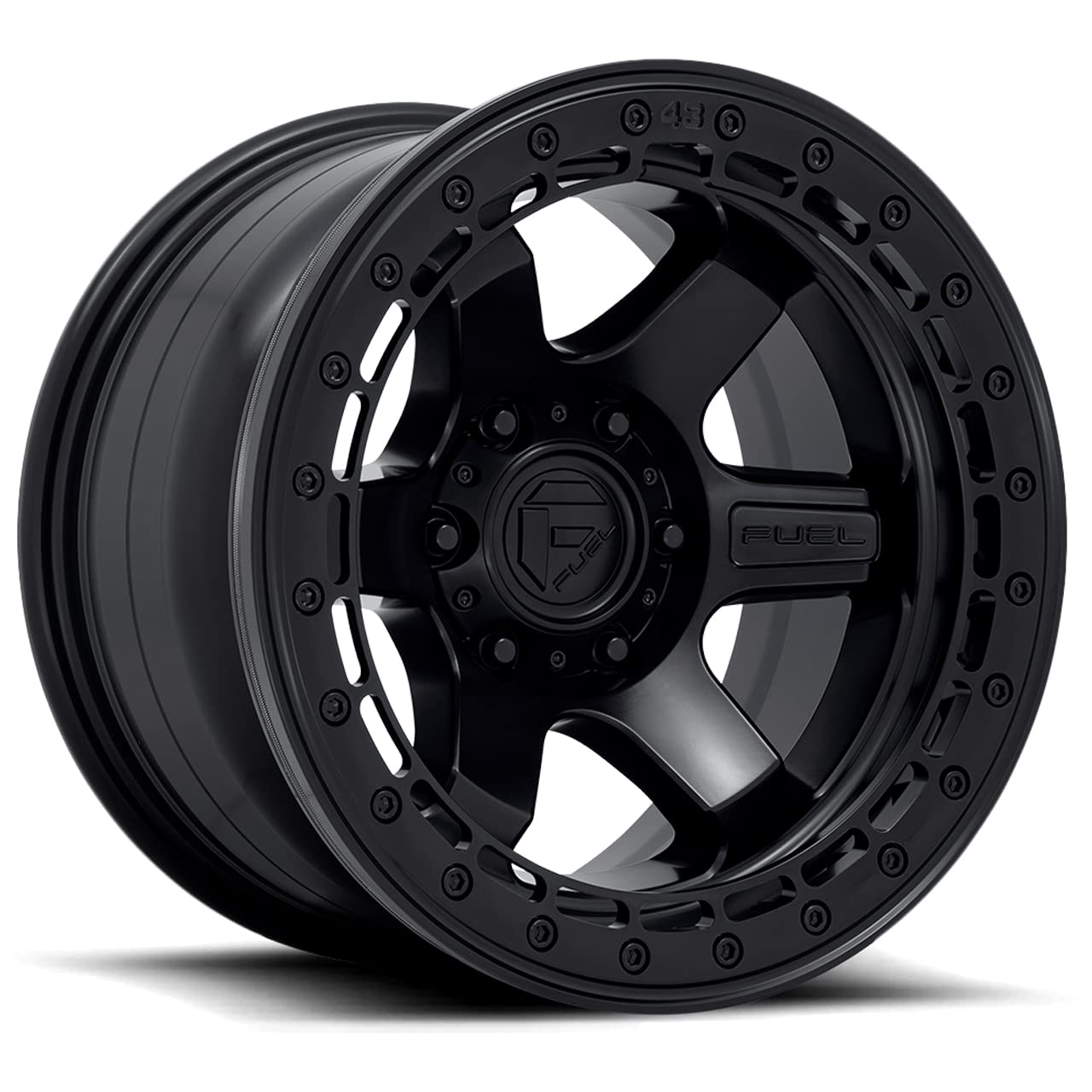D122 Block Beadlock Fuel 17x9 6x135-15mm Matte Black Wheel Rim 17" Inch