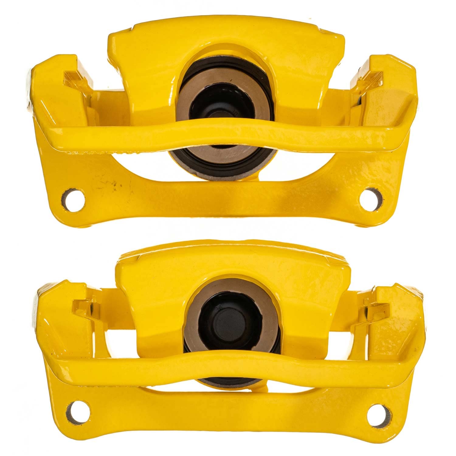 Power Stop S5396YLW Rear Pair of High-Temp Yellow Powder Coated Calipers For Ford F-150 2012-2018 [Model Specific]