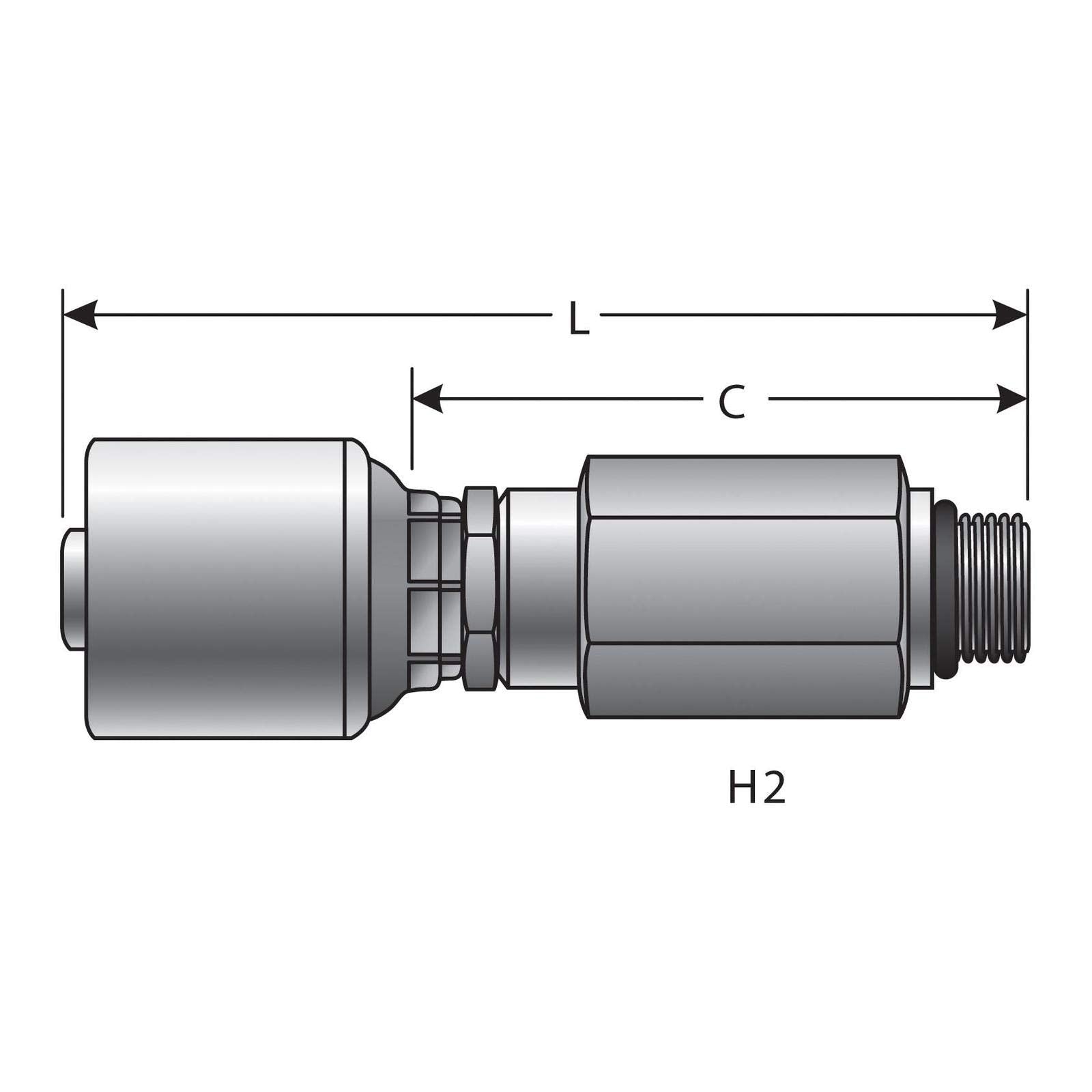 Hydraulic Gates G25121-0406 Coupling
