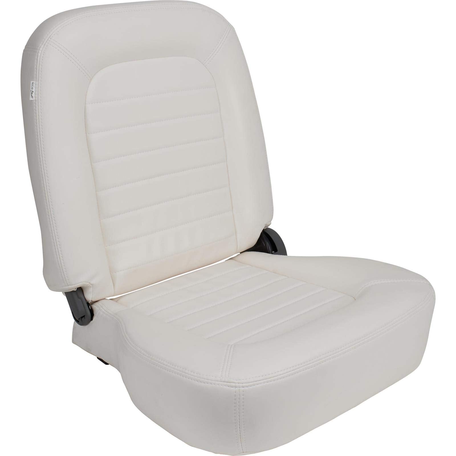 Low Back Classic Recliner Left White Vinyl
