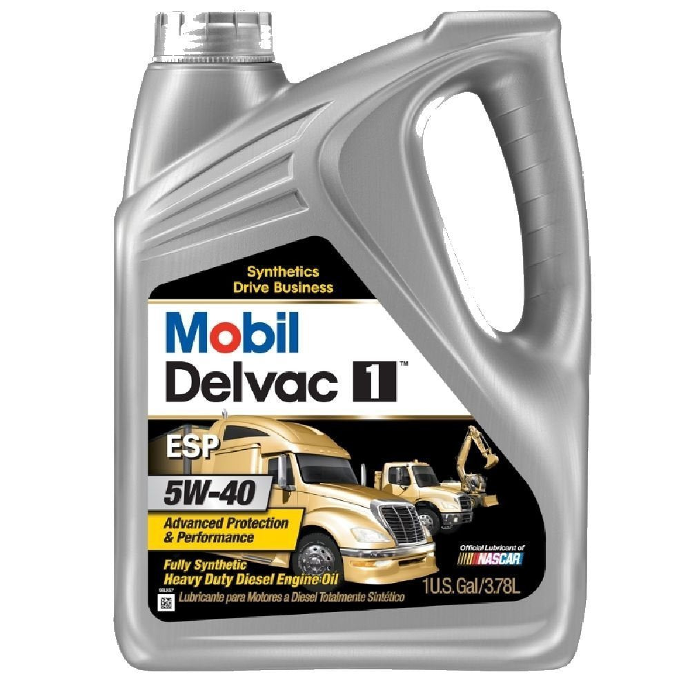Delvac 1 Mobil 1 ESP 5W-40, Diesel, 1 gal