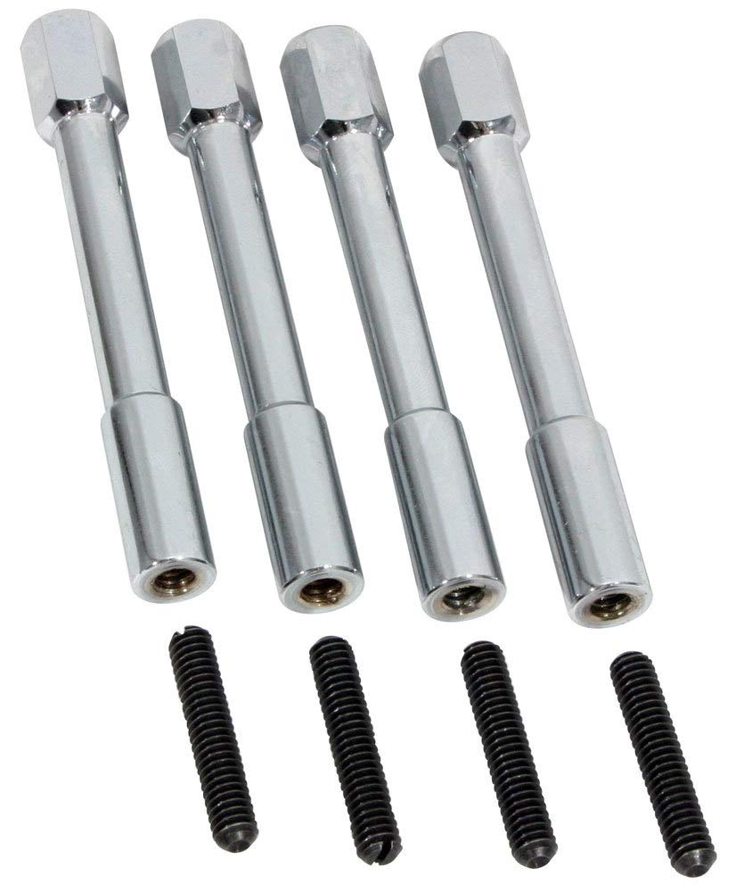 Valve Cover Nuts Moroso 68550, Hex Head, Chrome, Set of 4