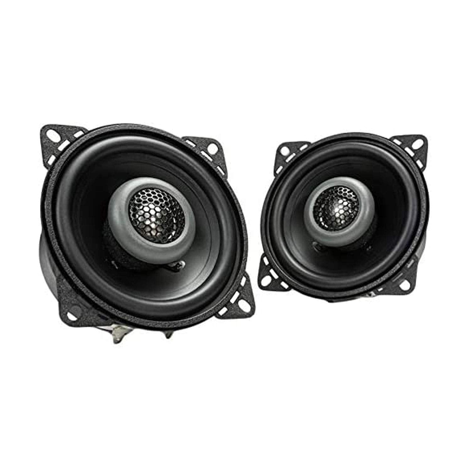 MB Quart 4 Inch Formula 80 Watt 2 Way Coaxial Car Audio Speaker Pair with Built in 1 Inch Tweeters for Vehicle Sound System , Black