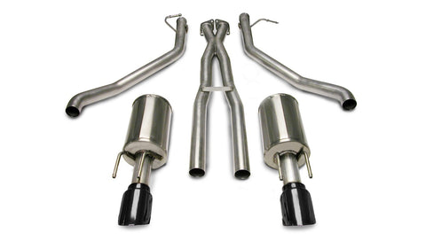 Cat-Back Exhaust System CORSA 14189BLK with X-Pipe