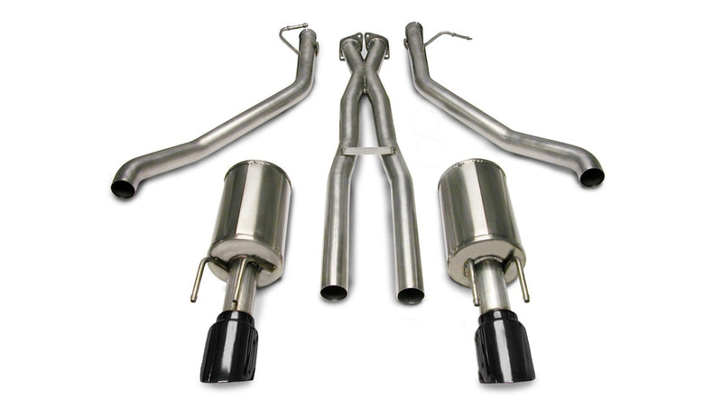 Cat-Back Exhaust System CORSA 14189BLK with X-Pipe