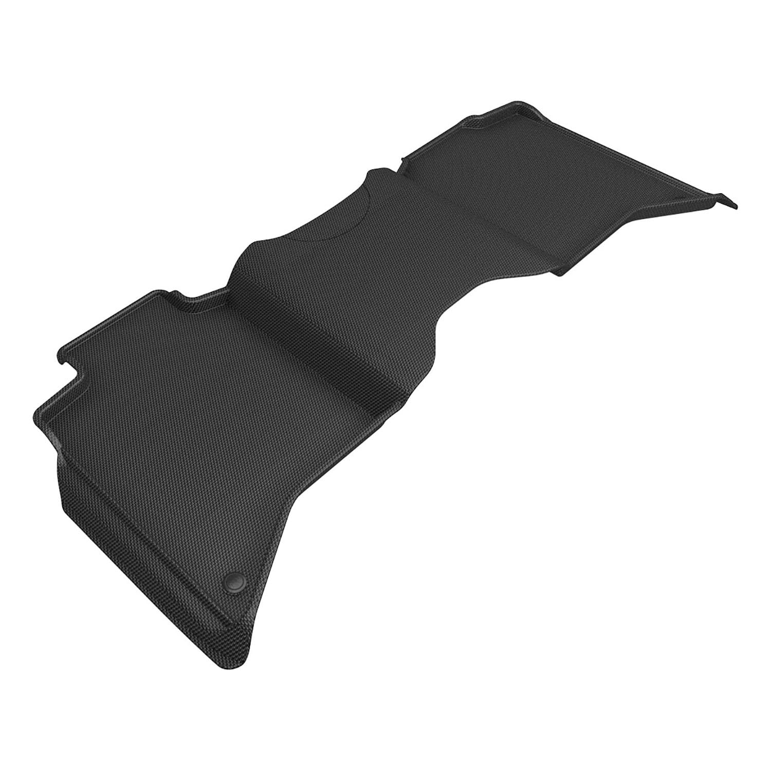 3D MAXpider Kagu Floor Mat (Black) Second Row Compatible with Dodge RAM 3500 Crew CAB 2019-2024 Bucket Seats