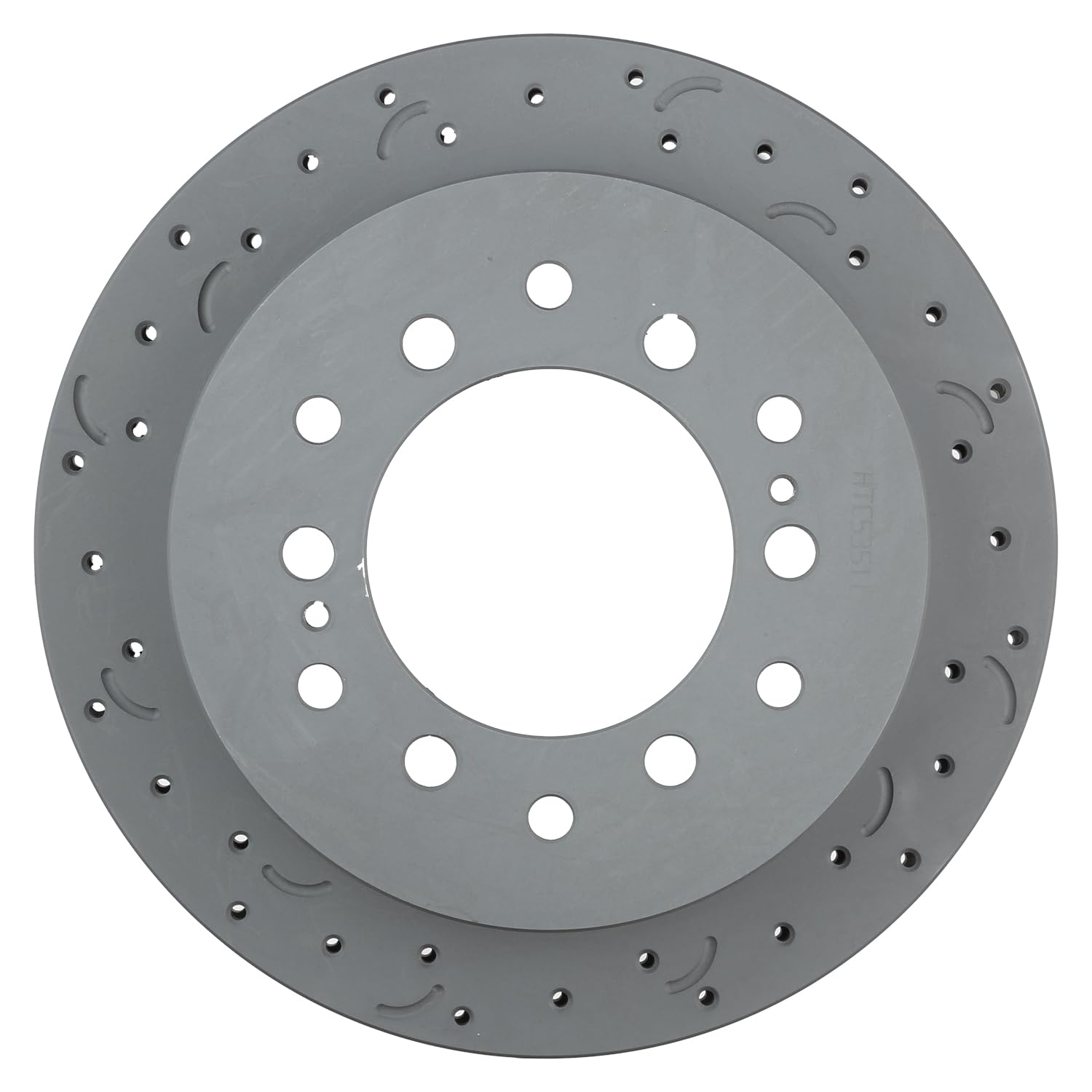 Talon Cross-Drilled and Slotted Vented Rotor, Hawk Performance Brakes, 12.28 in. Diameter, 2.69 in. Height