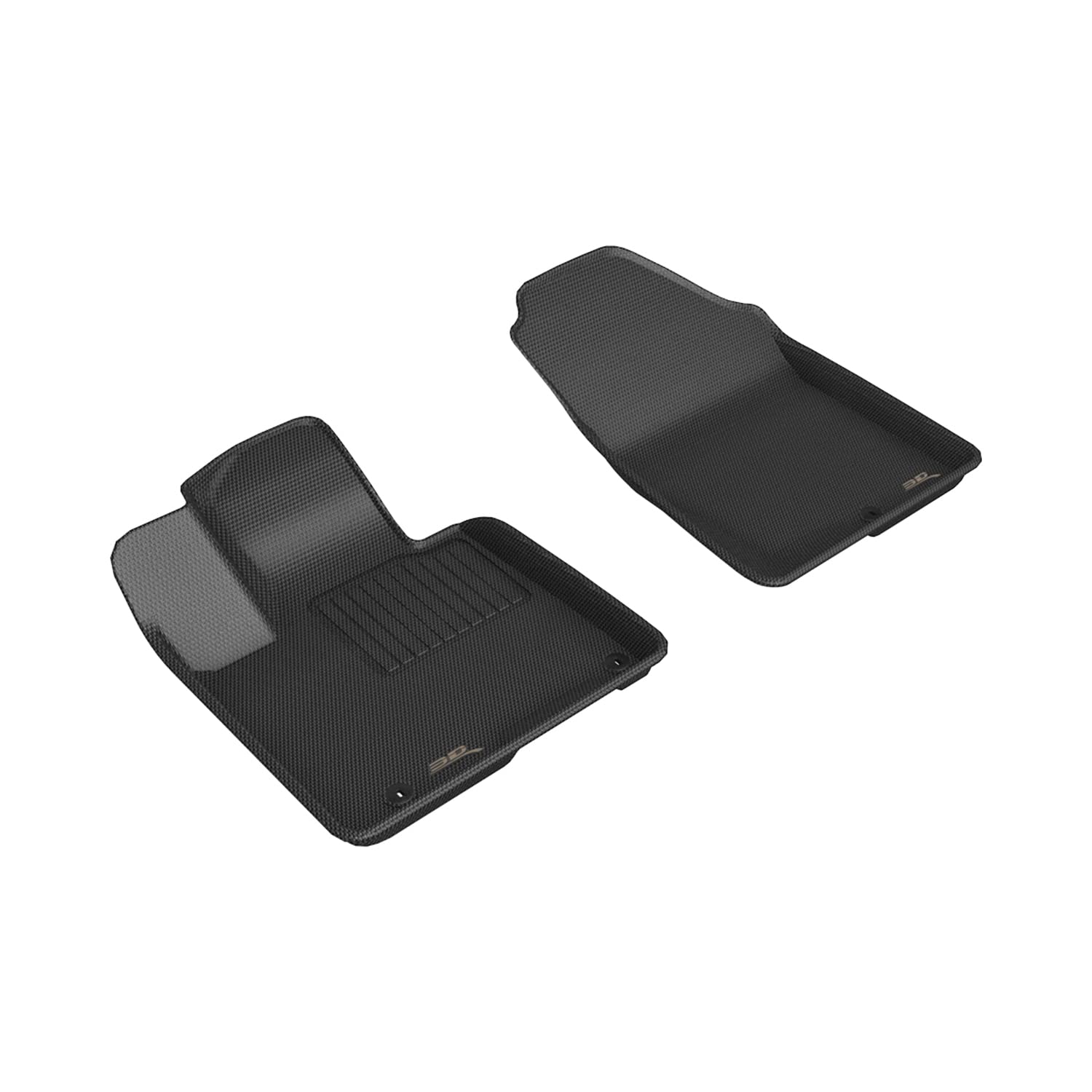 Kagu 3D MAXpider Custom Fit Floor Mat (Black) Compatible with Hyundai Santa Cruz 2022-2026 - Front Row