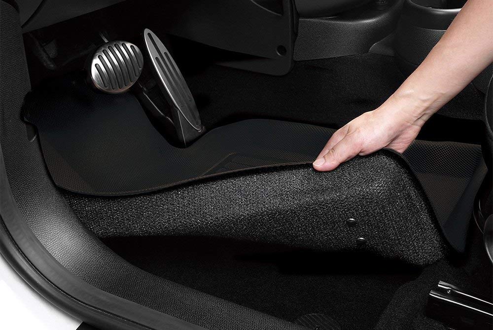 Kagu 3D MAXpider Custom Fit Floor Mat (Black) Compatible with Ford Maverick Hybrid 2022-2026 - Front Row