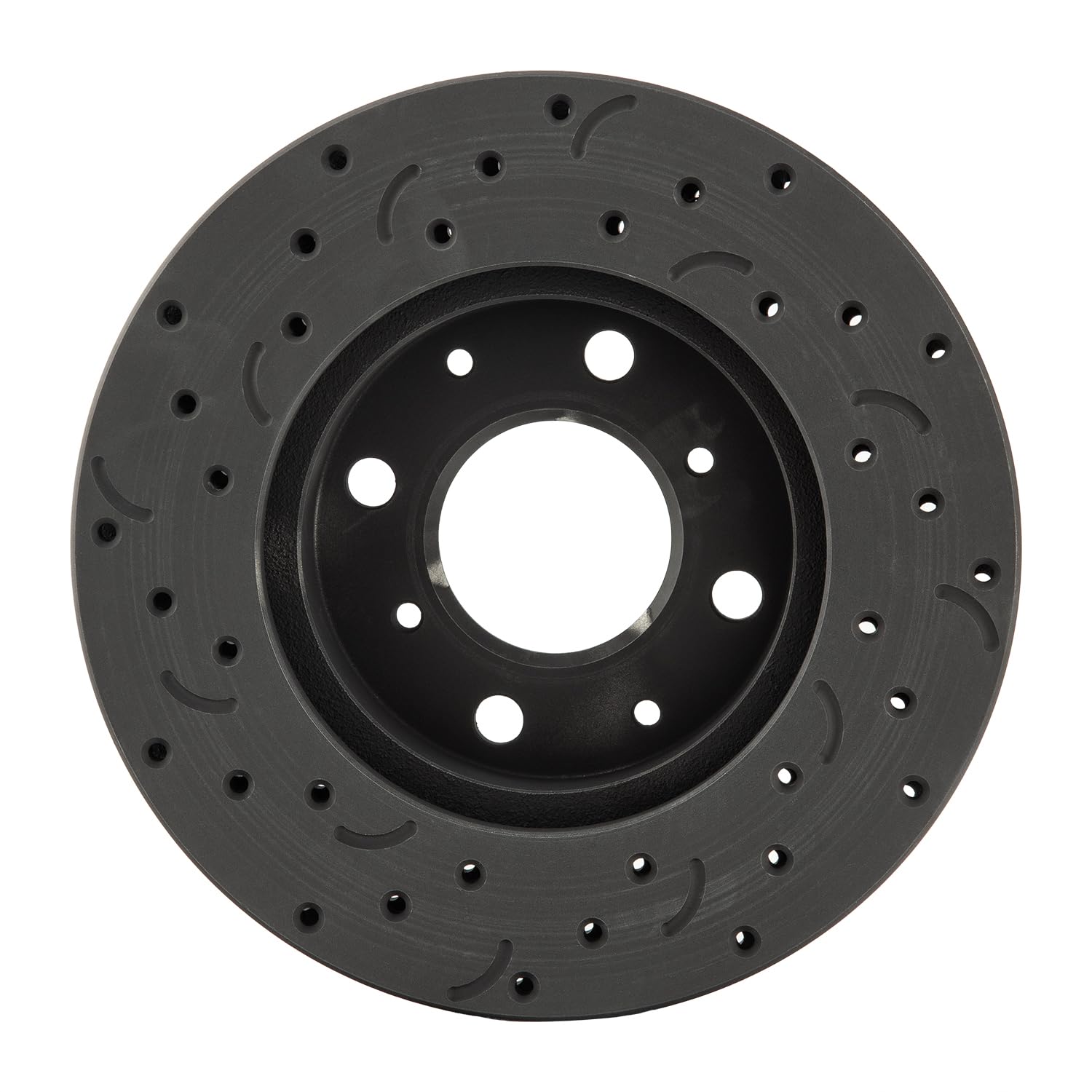 Talon Cross-Drilled and Slotted Vented Rotor, Hawk Performance Brakes, 9.45 in. Diameter, 1.77 in. Height