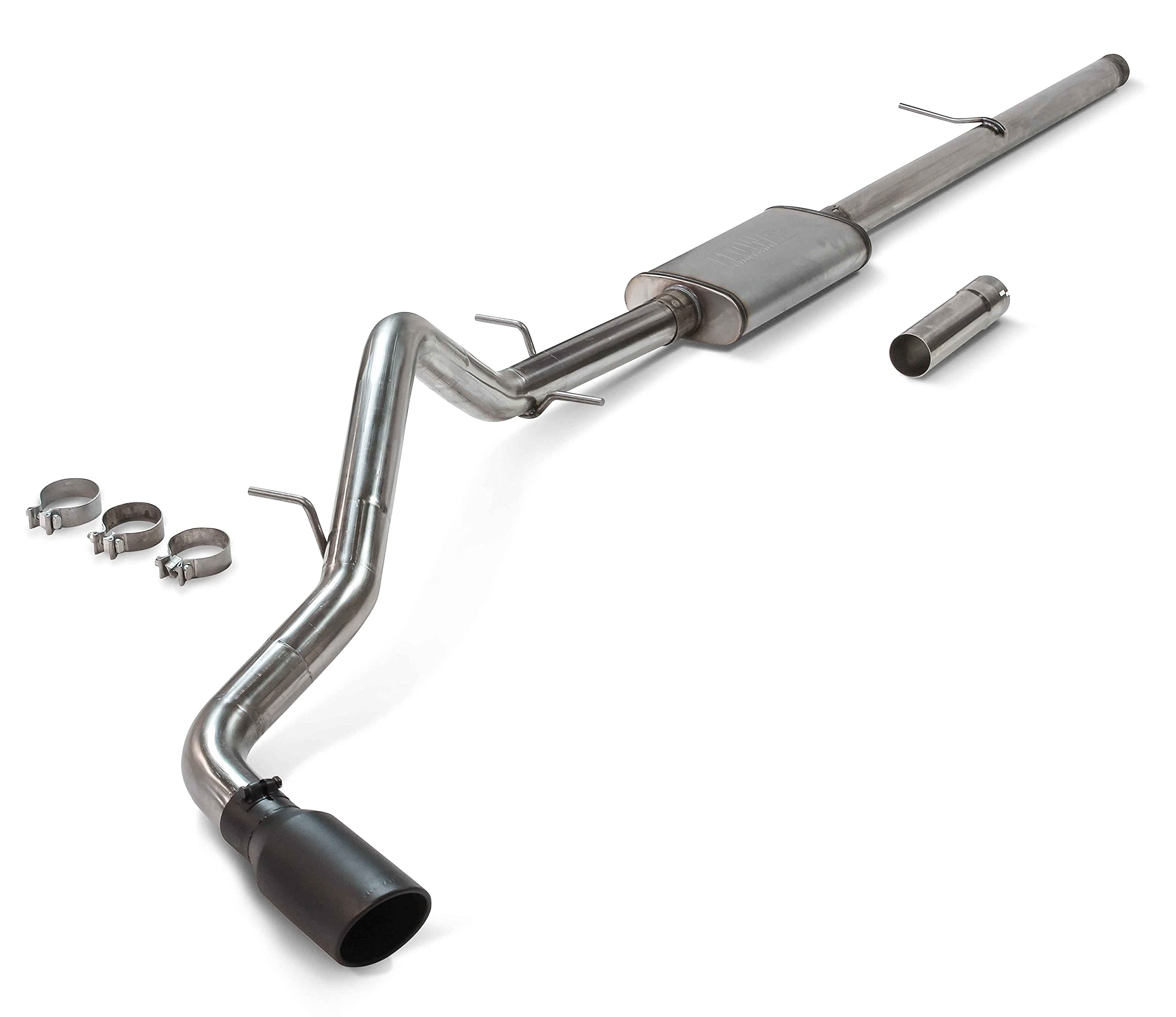 Flowmaster FlowFX Cat-Back Exhaust 3 Inch 409 Stainless 4.5 Inch Black Ceramic 304 Stainless Tip Compatible with 2019-2025 Chevy Silverado GMC Sierra 1500 5.3L 2/4WD 148 & 157 Inch Wheelbase