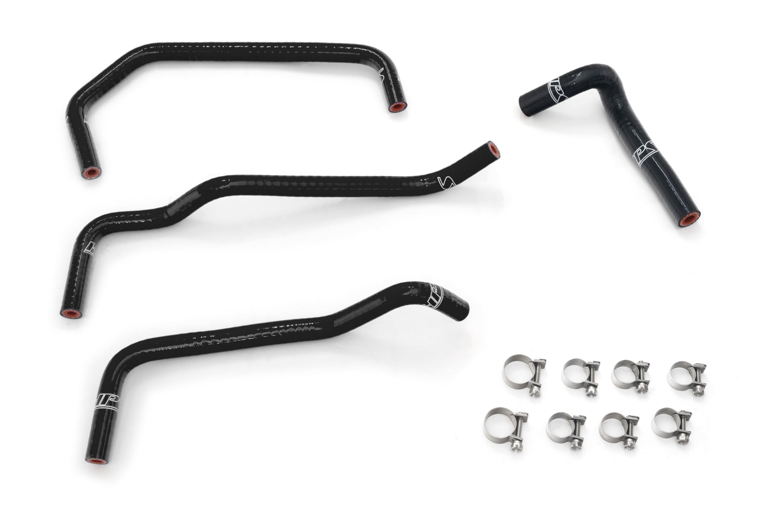 HPS Bypass Black Silicone Coolant Hose Kit Compatible for 2001-2005 Mazda Miata 1.8L Non Turbo, 57-2158-BLK