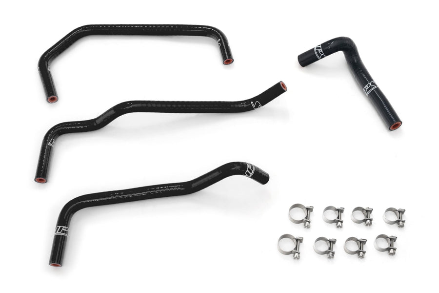 HPS Bypass Black Silicone Coolant Hose Kit Compatible for 2001-2005 Mazda Miata 1.8L Non Turbo, 57-2158-BLK