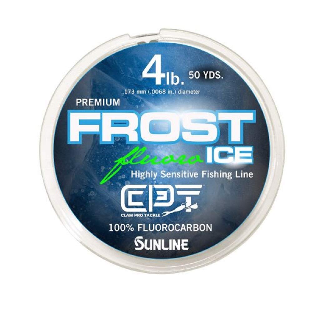 CPT Clam Corporation 110974 Frost Fluorocarbon 6lb Clear 50 Yard, Multi, one Size