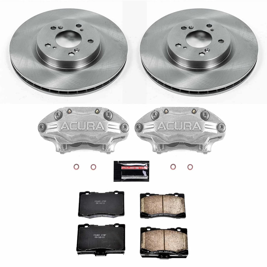 Power Stop KCOE4606 Brake Kit Stock Replacement with OE Calipers- Front For Acura RL 2005-2012 [Model Specific]