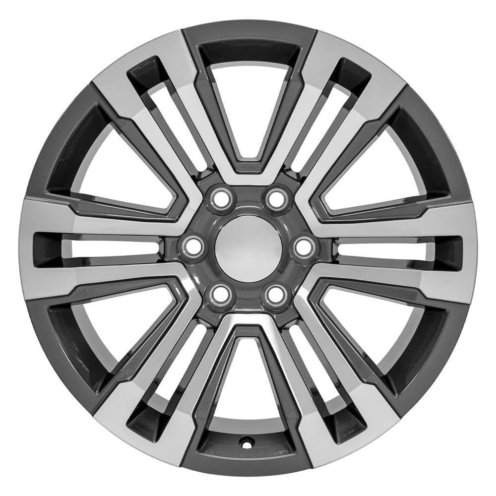 20 Inch OE Wheels CV44 Rim Fits Yukon Denali Style 6x139.7 20x9 Gloss Gunmetal Machined - Hollander 5822 (1)