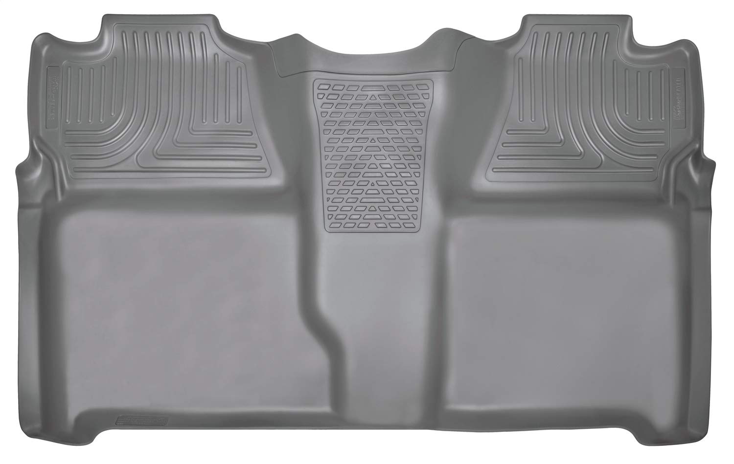 Weatherbeater Husky Liners | Fits 2007-2013 Chevrolet Silverado 1500, 2500, 3500, 2007 GMC Sierra 1500, 2500, 3500 Crew Cab - 2nd Row Liner - Grey, 1 Pc. | 19202