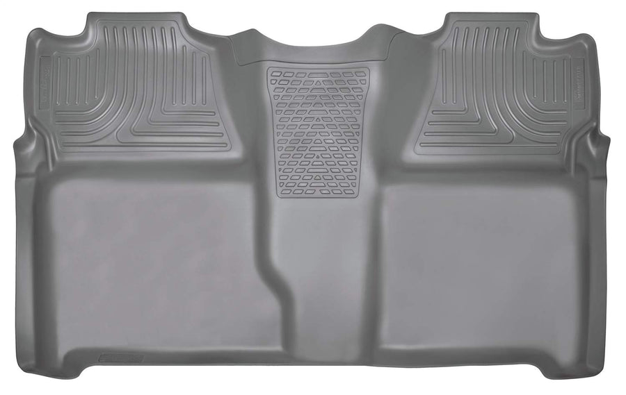 Weatherbeater Husky Liners | Fits 2007-2013 Chevrolet Silverado 1500, 2500, 3500, 2007 GMC Sierra 1500, 2500, 3500 Crew Cab - 2nd Row Liner - Grey, 1 Pc. | 19202