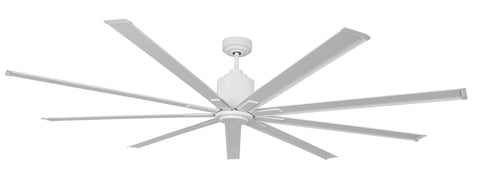 96" Maxx Air Ceiling Fan | Large industrial fan with 6-Speed DC Motor | Remote Control 9 Blades for Indoor or Outdoor Use in Garage, Shop, or Gym | 14,000 CFM, White