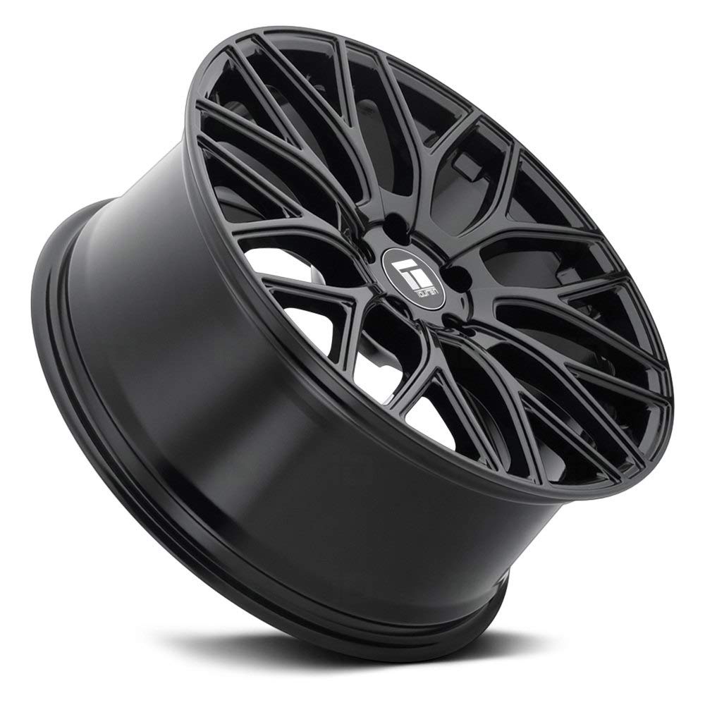 Gloss Black Touren TR76 Wheel with Alloy Steel (18 x 8. inches /108 x 108 mm, 35 mm Offset)