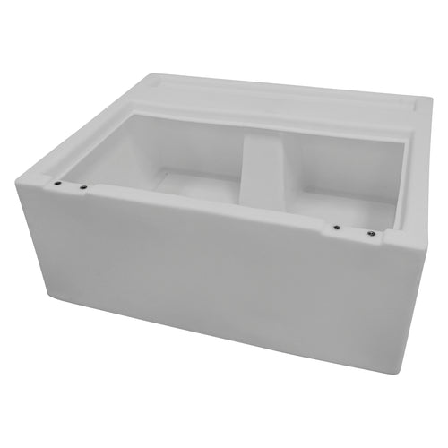 28" Wise DLX Series 8WD95-1B-204 Pontoon Bench Seat - Base Only - White