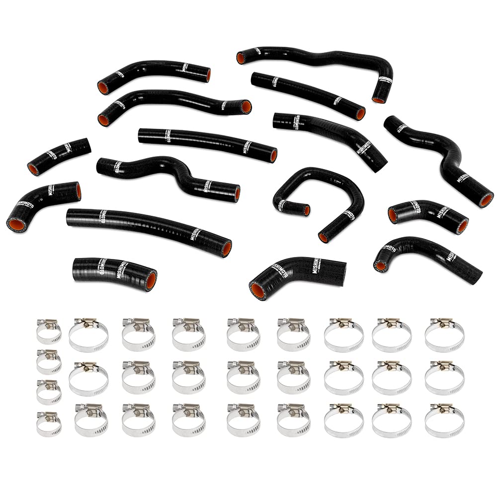 Mishimoto Silicone Ancillary & Heater Hose Kit MMHOSE-LCR-99HHBK, Compatible With Toyota Land Cruiser 4.7L 1998-2002, Black